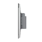 Intrerupator dublu cu touch Livolo din sticla, standard italian – Serie noua