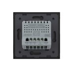 Intrerupator dublu wireless cu touch Livolo din sticla