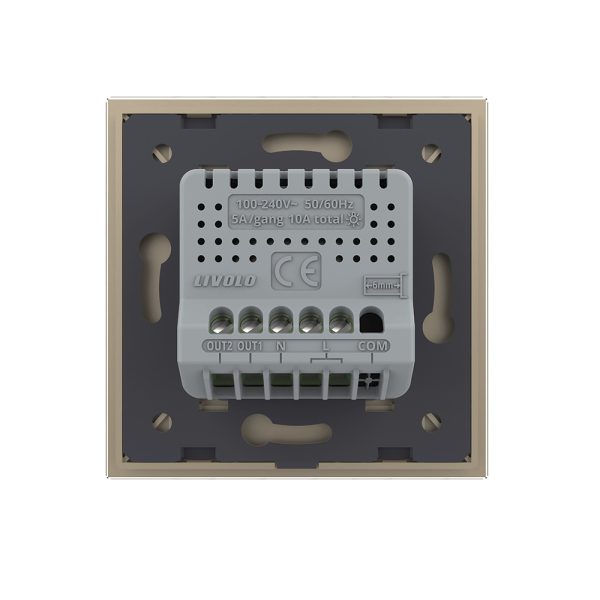 Intrerupator Dublu Wi-Fi cu Touch LIVOLO din Sticla – Serie Noua