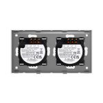 Intrerupator Dublu + Dublu cu Touch din Sticla LUXION
