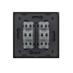 Intrerupator Dublu Mecanic LIVOLO cu Rama din Sticla – Serie Noua