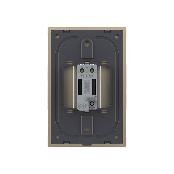 Intrerupator Simplu cu Touch Livolo cu Rama Din Sticla 1M – Serie Noua