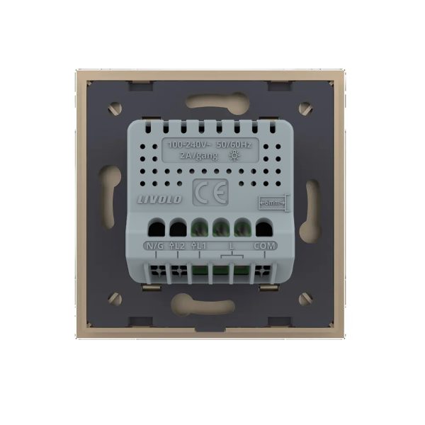 Intrerupator Simplu cu Variator Livolo cu Rama din Sticla, ZigBee – Serie Noua
