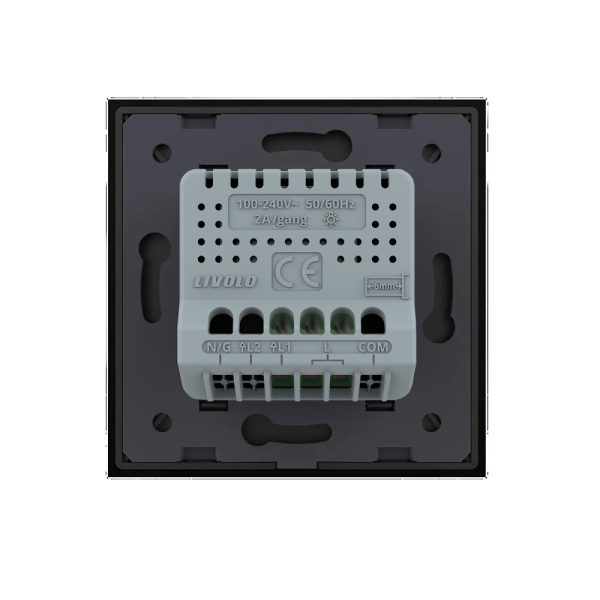 Intrerupator Simplu cu Variator Livolo cu Rama din Sticla, ZigBee – Serie Noua