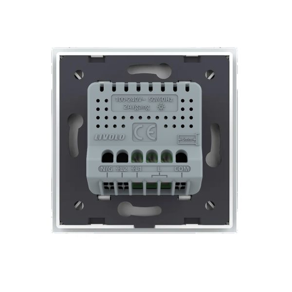Intrerupator Simplu cu Variator Livolo cu Rama din Sticla, ZigBee – Serie Noua