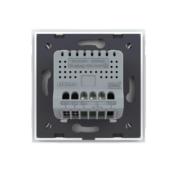 Intrerupator simplu wireless cu touch Livolo din sticla, Serie noua