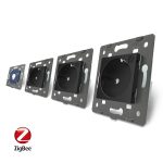 Intrerupator simplu ZigBee + Priza tripla LIVOLO ZigBee cu touch din sticla, Control de pe telefon