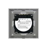 Intrerupator Triplu RF433 cu Touch din Sticla LUXION