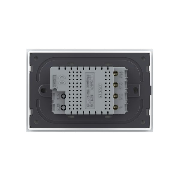 Intrerupator triplu cu touch Livolo din sticla, standard italian – Serie noua