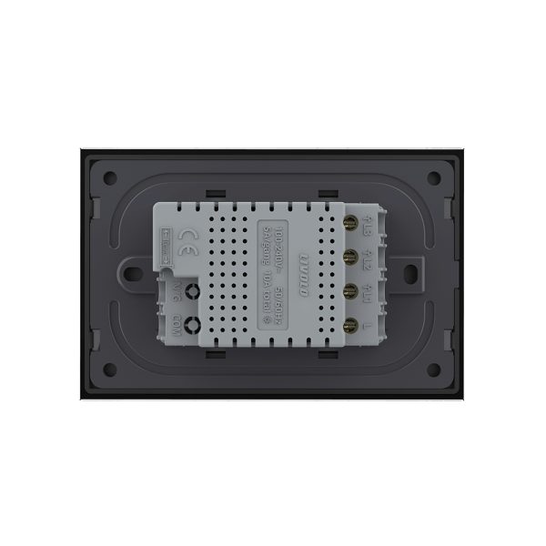 Intrerupator triplu cu touch Livolo din sticla, standard italian – Serie noua