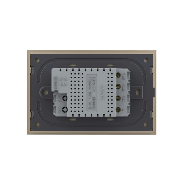 Intrerupator triplu cu touch Livolo din sticla, standard italian – Serie noua