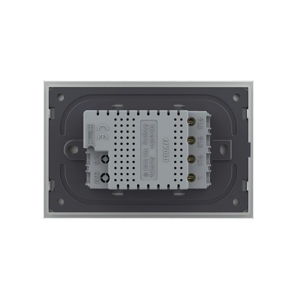Intrerupator triplu cu touch Livolo din sticla, standard italian – Serie noua