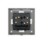 Intrerupator Dublu Cap Scara Mecanic LUXION cu Rama din Sticla