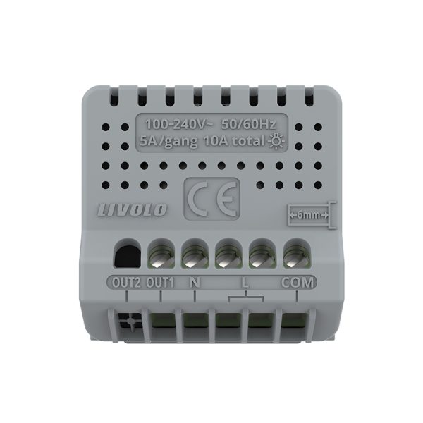 Modul Intrerupator Simplu Cap Scara / Cruce Wi-Fi cu Touch LIVOLO – Serie Noua