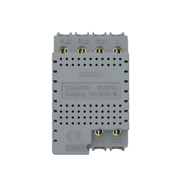 Modul Intrerupator Triplu Cap Scara / Cruce Wi-Fi cu Touch LIVOLO, standard italian – Serie Noua