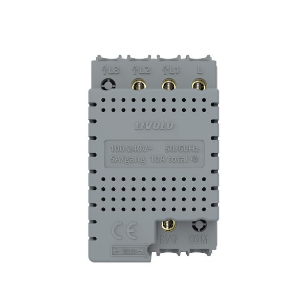 Modul Intrerupator Dublu WIFI cu Touch LIVOLO, standard italian – Serie Noua, Alb