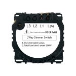 Modul Intrerupator Simplu cu Variator, Cap Scara cu Touch LUXION