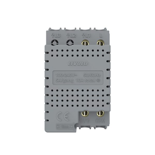 Modul Intrerupator Simplu Cap Scara / Cruce Wi-Fi cu Touch LIVOLO, standard italian – Serie Noua, Alb