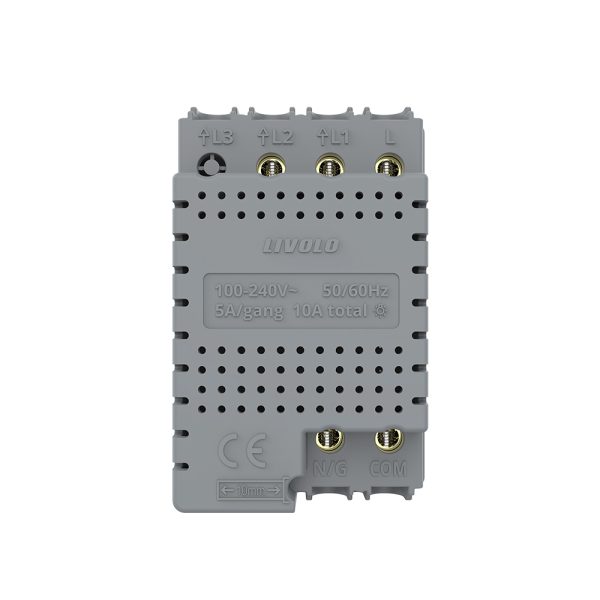 Modul Intrerupator Dublu Cap Scara / Cruce Wi-Fi cu Touch LIVOLO, standard italian – Serie Noua, Alb