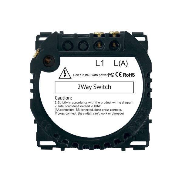 Modul Intrerupator Dublu Cap Scara cu Touch LUXION