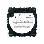 Modul Intrerupator Dublu Cap Scara, RF433 cu Touch LUXION