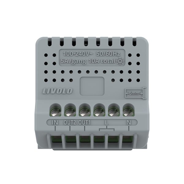 Modul Intrerupator Dublu cu Reset si Contact Uscat LIVOLO – Serie Noua