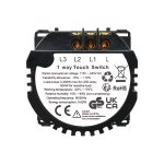 Modul Intrerupator Dublu din Silicon cu Touch LUXION