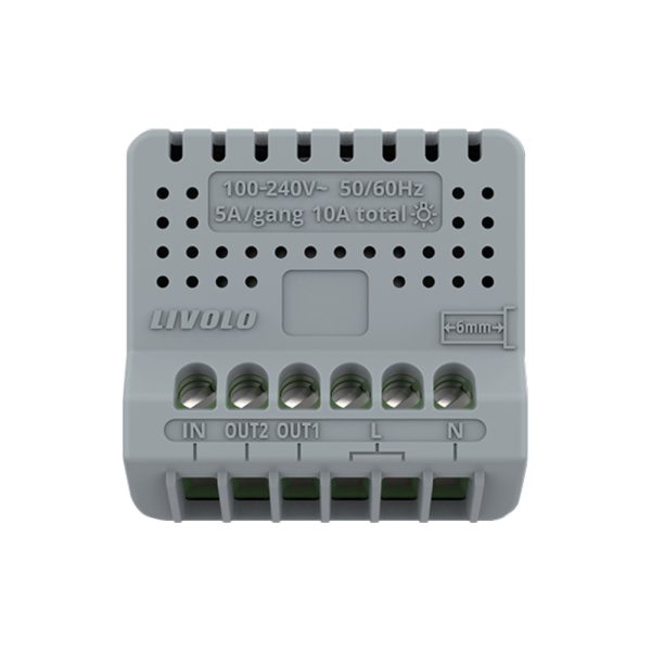 Modul Intrerupator Dublu cu Revenire, Contact Uscat cu Touch LIVOLO – Serie Noua