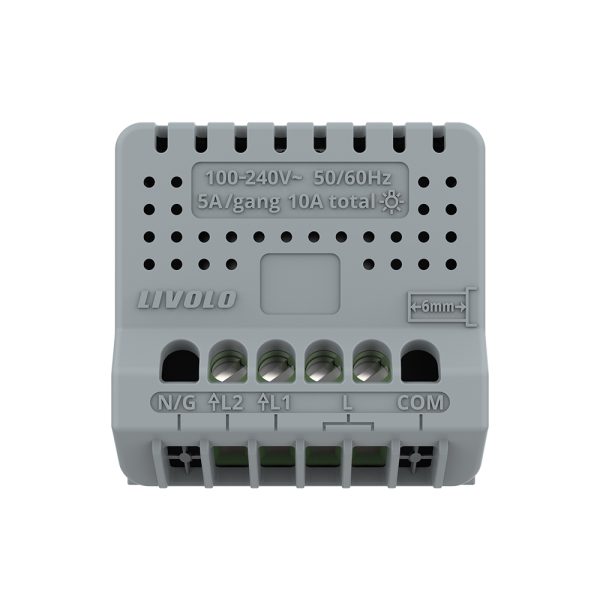 Modul Intrerupator Dublu cu Touch LIVOLO, Serie Noua