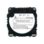 Modul Intrerupator Dublu, RF433 cu Touch LUXION