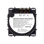 Modul Intrerupator Dublu cu Variator cu Touch LUXION