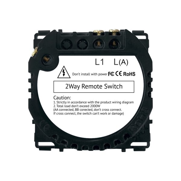 Modul Intrerupator Simplu Cap Scara, RF433 cu Touch LUXION