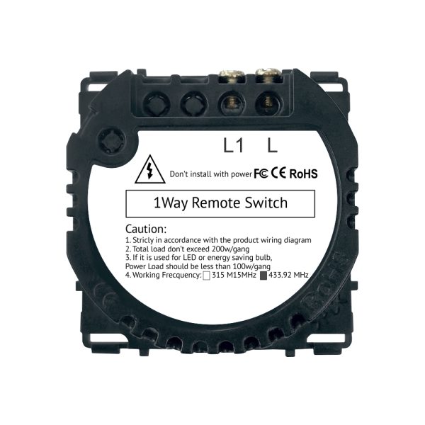 Modul Intrerupator Simplu, RF433 cu Touch LUXION