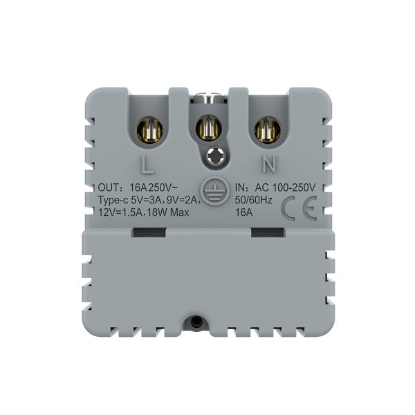 Modul Priza Schuko + USB-C LIVOLO, Standard German – Serie Noua