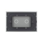 Panou intrerupator dublu cu touch Livolo din sticla, standard Italian – Serie noua