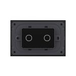 Panou intrerupator dublu cu touch Livolo din sticla, standard Italian – Serie noua