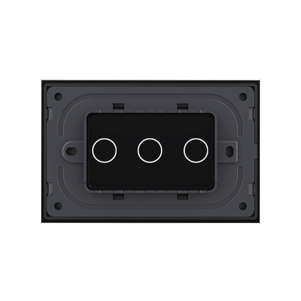 Panou intrerupator triplu cu touch Livolo din sticla, standard Italian – Serie noua