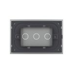Panou intrerupator triplu cu touch Livolo din sticla, standard Italian – Serie noua