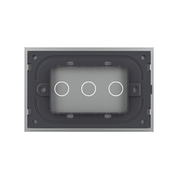 Panou intrerupator triplu cu touch Livolo din sticla, standard Italian – Serie noua