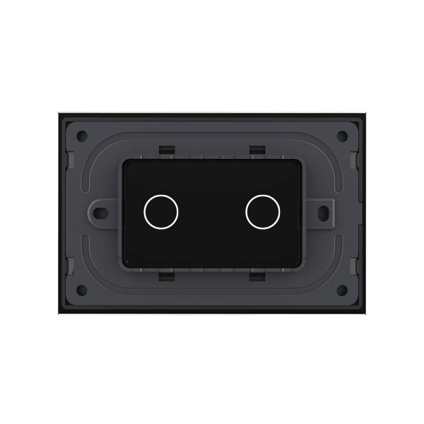 Panou intrerupator dublu cu touch Livolo din sticla, standard Italian – Serie noua