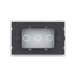 Panou intrerupator triplu cu touch Livolo din sticla, standard Italian – Serie noua