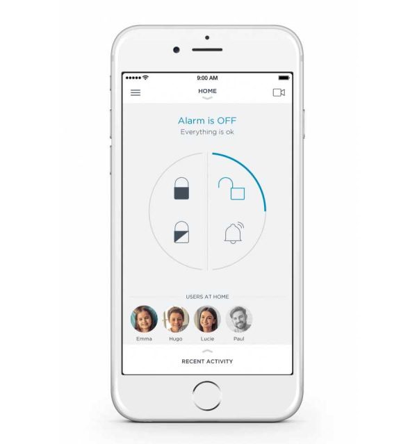 Pachet Somfy Home Alarm, Sirena de interior, Brelocuri si INTELLITAG™