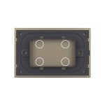 Panou intrerupator cvadruplu cu touch Livolo din sticla, standard Italian – Serie noua