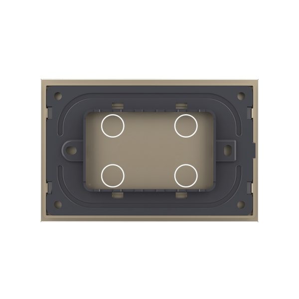 Panou intrerupator cvadruplu cu touch Livolo din sticla, standard Italian – Serie noua