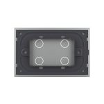 Panou intrerupator cvadruplu cu touch Livolo din sticla, standard Italian – Serie noua