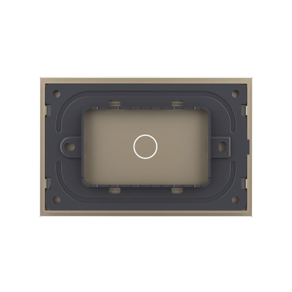 Panou intrerupator simplu cu touch Livolo din sticla, standard Italian – Serie noua