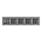 Priza Cvadrupla Schuko + TV + Internet cu Rama Din Sticla LUXION