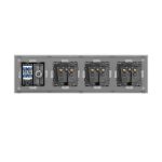 Priza Tripla Schuko + TV + Internet cu Rama Din Sticla LUXION