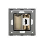 Priza HDMI cu Rama din Sticla LUXION