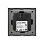 Priza inteligenta pentru perete LUXION Zigbee cu rama din sticla